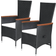 vidaXL 47675 2-pack Garden Dining Chair