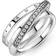 Pandora Crossover Pavé Triple Band Ring - Silver/Transparent