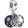 Pandora Star Wars Princess Leia Double Dangle Charm - Silver/Transparent/Blue