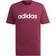 Adidas Essentials Embroidered Linear Logo T-shirt - Victory Crimson/White