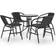 vidaXL 3080088 Patio Dining Set, 1 Table incl. 4 Chairs