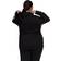 Adidas Women's Essentials Logo Full Zip Hoodie Plus Size - Black/White