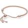 Pandora Moments Snake Chain Slider Bracelet - Rose Gold/Transparent