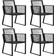 vidaXL 312160 4-pack Garden Dining Chair