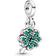 Pandora My Four Leaf Clover Micro Dangle Charm - Silver/Green