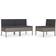 vidaXL 310191 Middle 3-pack Modular Sofa