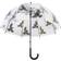 Esschert Design 2 Sided Birds Transparent Umbrella Grey (TP274)