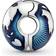 Pandora Blue Globe Clip Charm - Silver/Blue