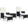 vidaXL 3059372 Lounge-Set, 1 Bord inkl. 2 Stolar