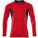 Mascot Accelerate Long Sleeved Polo Shirt - Traffic Red/Flecked/Black