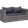 vidaXL 44162 Corner 2-pack Modular Sofa