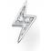 Thomas Sabo Charm Club Flash Single Ear Stud - Silver/Transparent