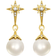 Thomas Sabo Star Earrings - Gold/Pearl/Transparent
