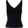 Jacqueline de Yong Nanna V-Neck Sleeveless Top - Black/Black