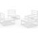 vidaXL 3075260 Lounge-Set, Bord inkl. 4 Soffor