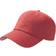 Atlantis Action 6 Panel Chino Baseball Cap - Red