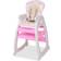 vidaXL Convertible 3 in 1 High Chair with Table