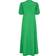 Ganni Ripstop Viscose Wrap Dress - Kelly Green