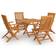 vidaXL 3059584 Patio Dining Set, 1 Table incl. 4 Chairs