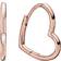 Pandora Asymmetrical Heart Hoops - Rose Gold