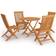 vidaXL 3059581 Patio Dining Set, 1 Table incl. 4 Chairs