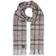 Amanda Christensen Merino Wool Check Scarf - Grey