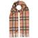 Amanda Christensen Merino Wool Check Scarf - Beige