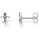 Thomas Sabo Fleur-De-Lis Ear Studs - Silver/Black