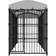 vidaXL Outdoor Dog Kennel with Roo