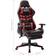 vidaXL Extendable Footrest Gaming Chair - Black/Red