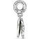 Pandora Disney Beauty And The Beast Dancing Dangle Charm - Silver/Yellow