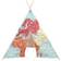 Sunny World Map Tipi Tent