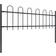 vidaXL Garden Fence with Hoop Top 1700x110cm