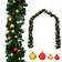 vidaXL Garlands Christmas Wreath Decorated with Balls and LED Lights Green (246406)