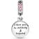 Pandora Glittering Infinity Hearts & Stars Dangle Charm - Silver/Multicolour