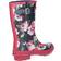Cotswold Paxford Elasticated Mid Calf - Black/Flower