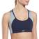 Reebok Lux Racer Padded Colorblock Sports Bra - Vector Navy