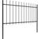 vidaXL Garden Fence with Spear Top 1530x150cm