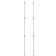 vidaXL Telescopic Poles for Tarpaulin 102-60cm 2-pack