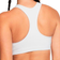 Nike Dri-Fit Swoosh 1-Piece Pad Sports Bra - White/Black