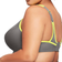 Glamorise No-Bounce Camisole Sports Bra Plus Size - Gray/Yellow