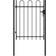 vidaXL Fence Gate Single Door with Arched Top 39.4x66.9"