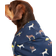 Joules Clothing Rain Jacket Water Resistant Pet Coat Coastal Dog Print L