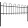 vidaXL Garden Fence with Hoop Top 200.8x43.3"