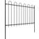 vidaXL Garden Fence with Hoop Top 535.4x66.9"