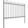 vidaXL Garden Fence with Hoop Top 669.3x66.9"