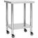 vidaXL Stainless Steel Silver Trolley Table 11.8x23.6"