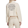 Adidas Women Retro Luxury 1/4 Zip Cropped Sweater - Wonder White