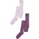 Minymo Stocking Solid Rib 2-pack - Very Grape (5754-696)