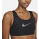 Nike Dri-Fit Swoosh Icon Clash Bra - Black/Dark Smoke Grey